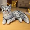 29 см Имитация Американской короткошерстной и Сиамской кошки Плюшевая Набитая Реалистичная Кукла Животное Питомцы Игрушки Для Детей Домашний Декор Подарок для Малыша