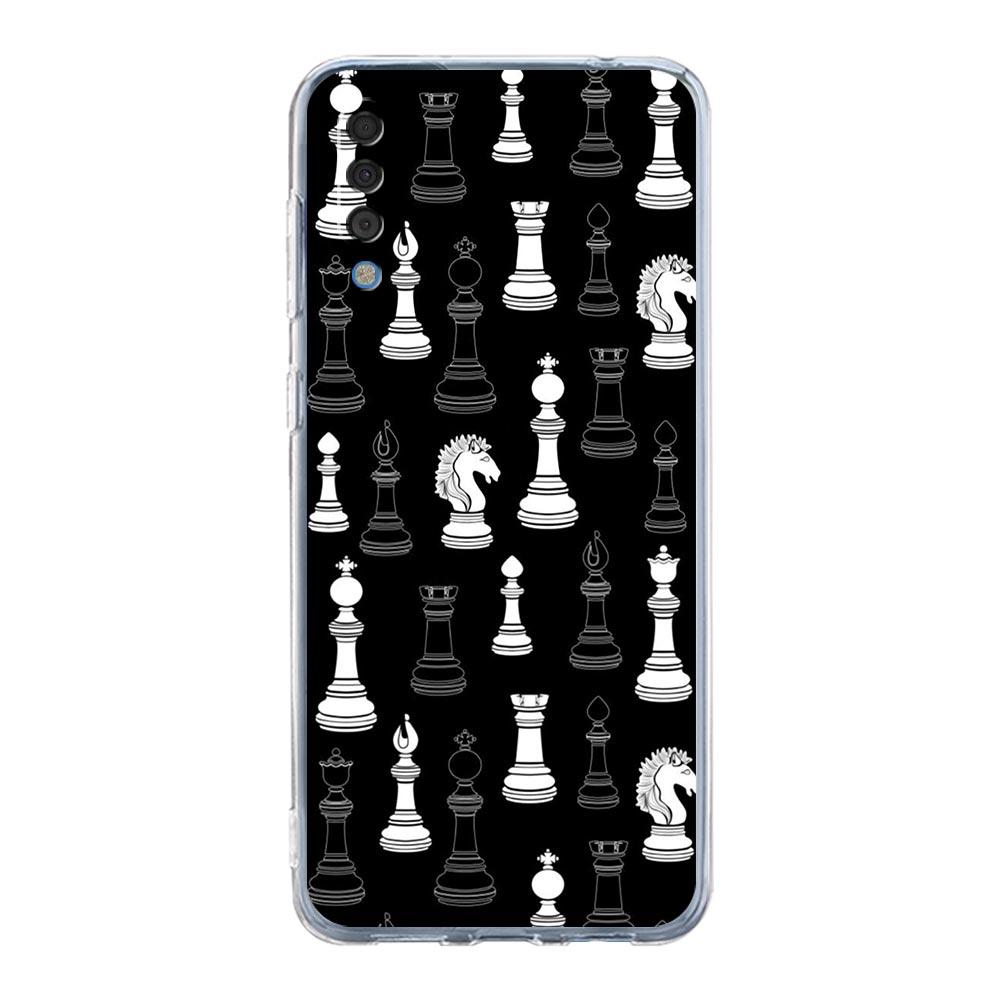 Чехол для телефона Samsung A56 A36 A26 A16 A14 A12 A22 A32 5G A34 A42 A52 A54 A50 A70 A40 A20E A20S A04S A06 Обложка художественный шахматный узор