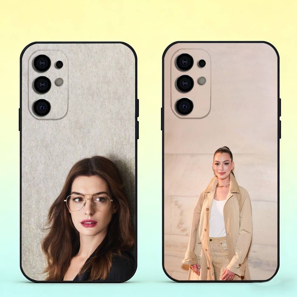 Чехол для телефона с изображением актрисы Энн Хэтэуэй Для Samsung S25,S24,S21,S22,S23,S30,Ultra,S20,Plus,Fe, Мягкий силиконовый черный чехол
