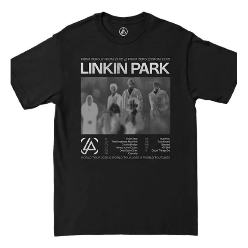 Официальная футболка с мерчем тура Список песен De Linkin Park F