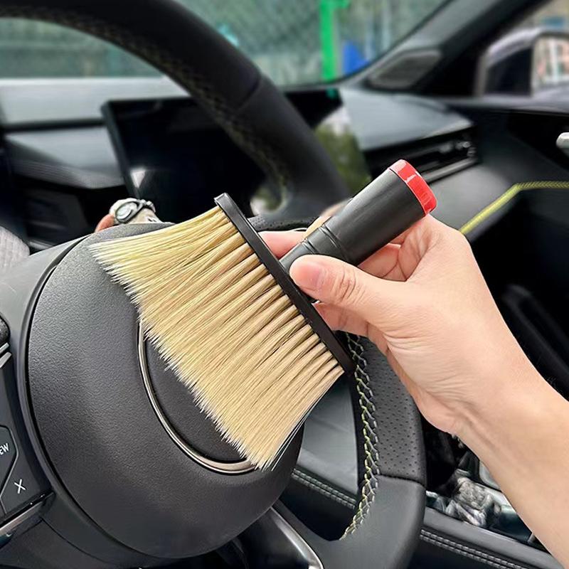 Brosse de lavage de voiture, dépoussiéreur, sortie de climatiseur de voiture, brosse de dépoussiérage, brosses à poils souples