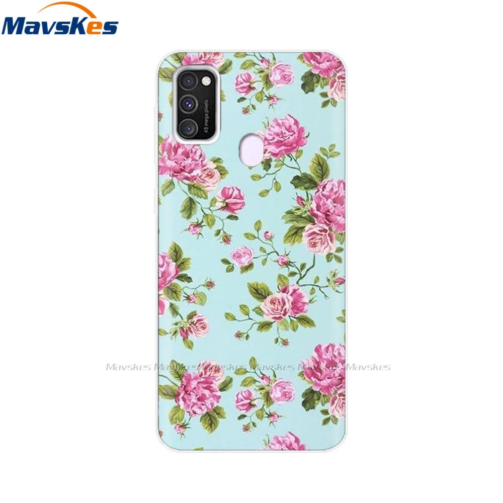 Чехол для Samsung Galaxy M21 Задняя крышка Мягкий силиконовый TPU Чехол для телефона Для Samsung Galaxy M20 M21 M30 M30s M31 Чехол Защитный бампер
