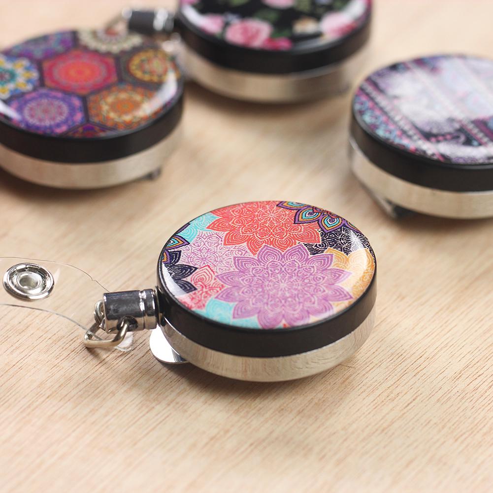 Креативный набор выдвижных офисных брелоков - 4 шт., противоугонный стальной трос