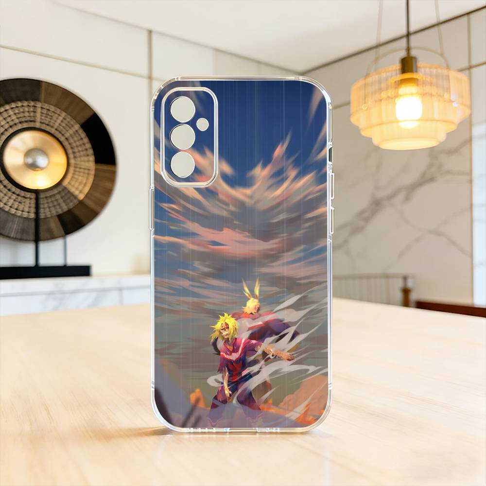 Аниме A-All M-Might Аниме Чехол для телефона для SamsungA10,12,20,21S,30,31,40,50,51,52,70,71 Прозрачный чехол