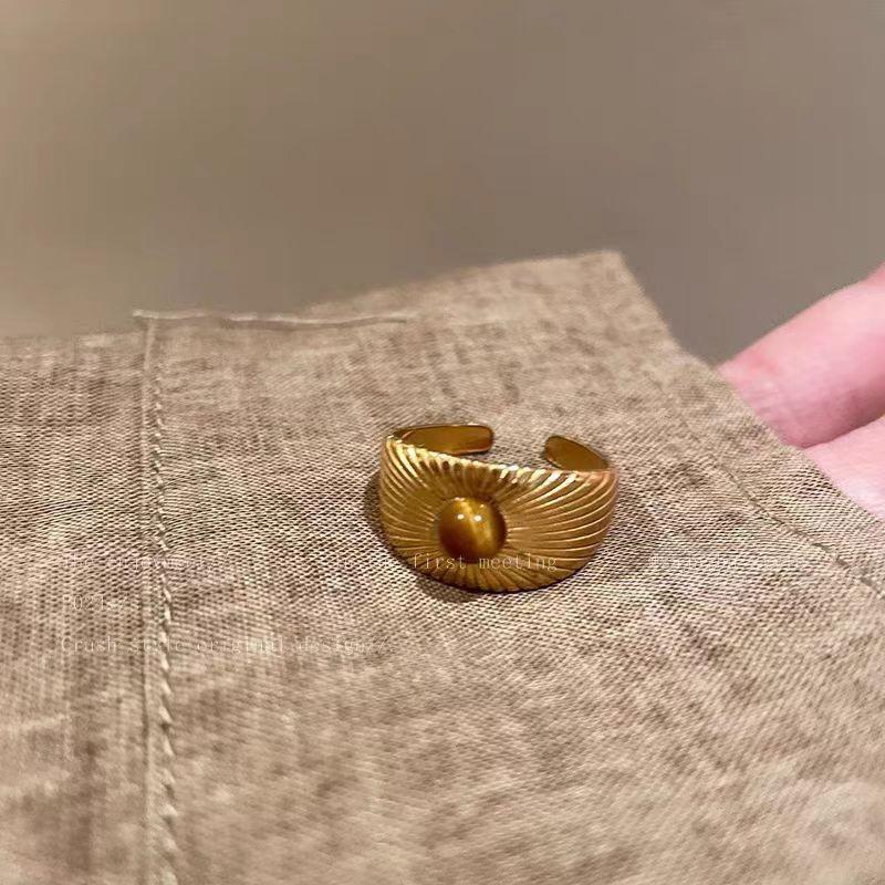 Кольцо из сплава Maillard Serpentine Tiger'S Eye, женское, уникальный дизайн, ретро, высокое качество, легкая роскошь, кольцо на указательный палец