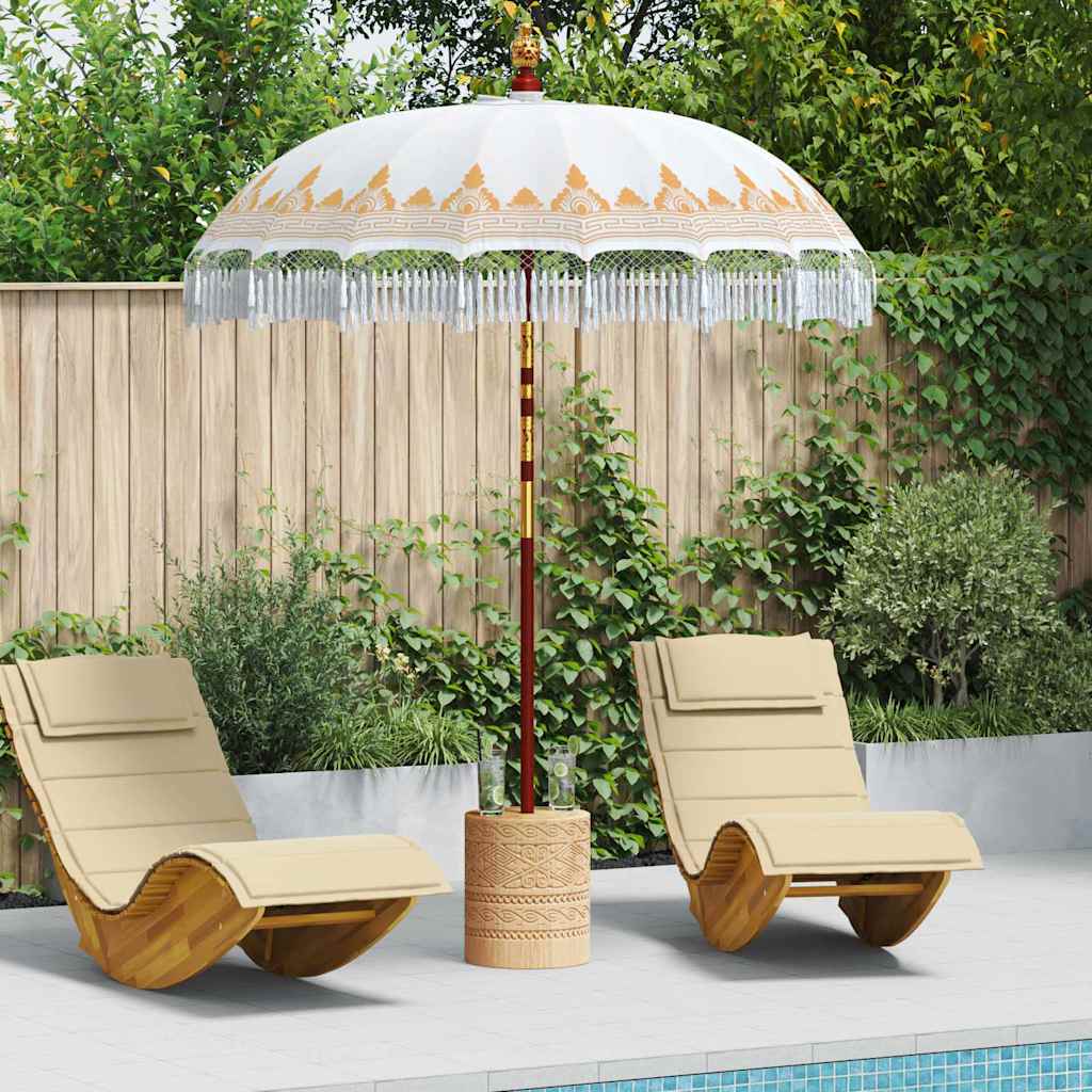 Balinese Sun Umbrella Cream 190 x 190 x 260 cm