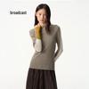 Women's Contrast Mock Neck Knit Sweater