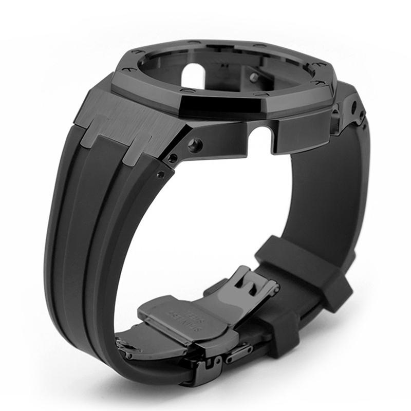 Металлический Мод-комплект GA2100 Для Casio GA2100 2110 GA-B2100 Корпус и Ремешок из Нержавеющей Стали Замена Модификация Аксессуары