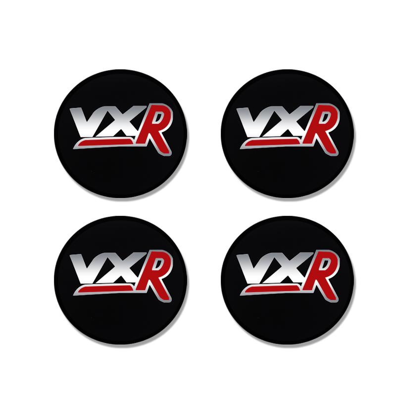 Aluminum 4PC 56mm VXR Logo Badge Car Wheel Center Hub Caps Emblem Stickers For  Vectra Zafira Vxr8 Astra Mokka Corsa Gts