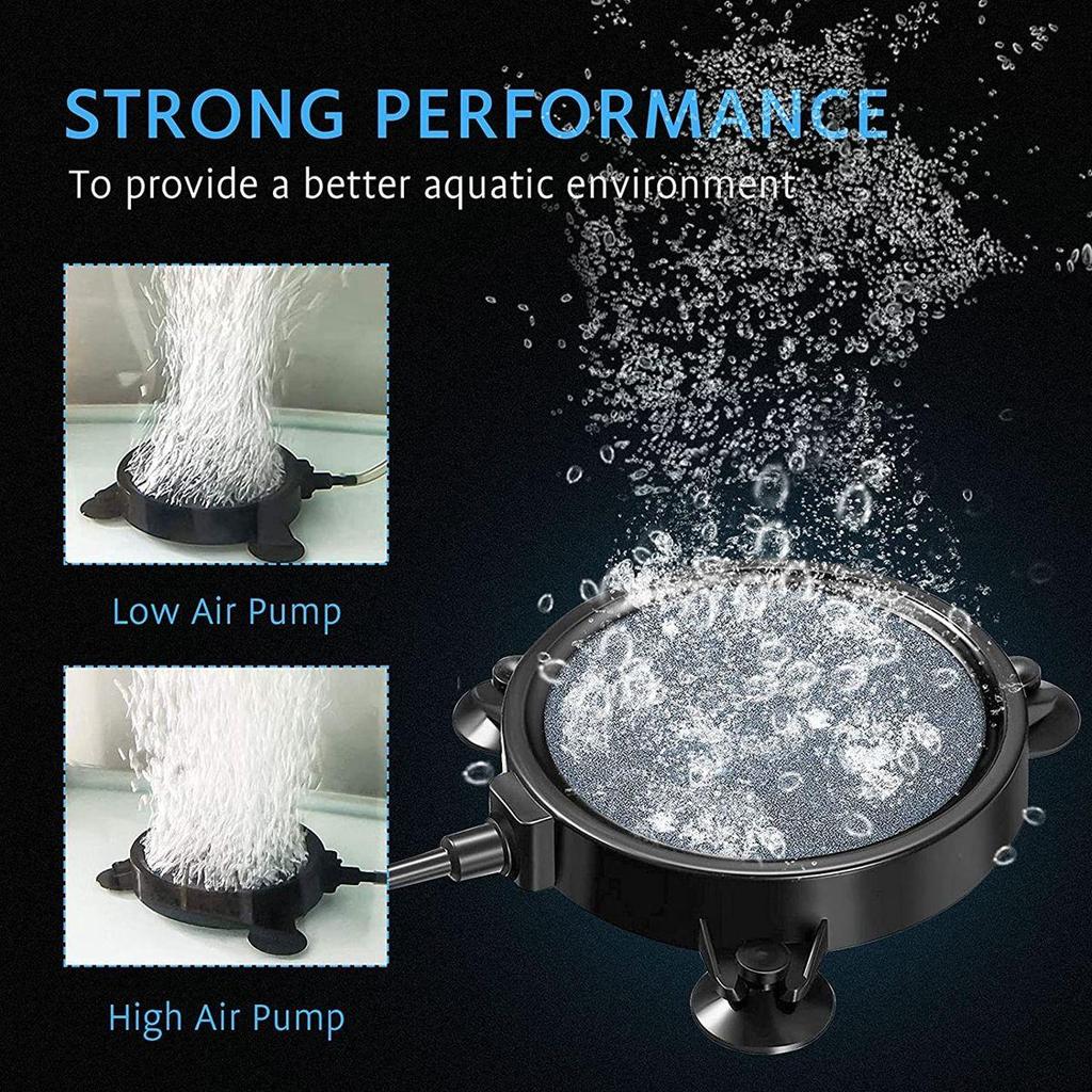 Fish Tank Pump Oxygen Plate Hydroponics Aerator Bubble Stone Diffuser Bubbler Air Stone