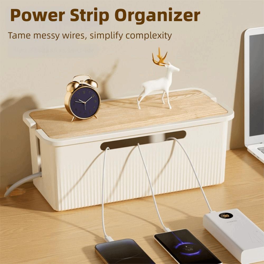 Dustproof Cable Storage Box With Lid Wire Management Case Socket Storage Box Home