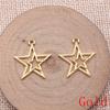 Hollow Pentagram Charms Pendant For Bracelet Necklace Jewelry Making Craft Findings