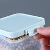 3 Pcs Sealed Crisper Moisture-proof Snack Grain Cereal Food Storage Container Kitchen Refrigerator Fresh-keeping Box Transparent