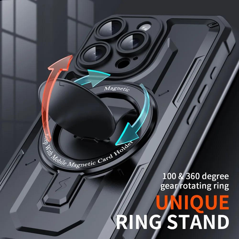 Чехол для телефона с магнитным кольцом для iPhone 16 15 Plus 14 13 12 11 Pro Max XS XR X 7 8, защитный чехол из жесткого пластика