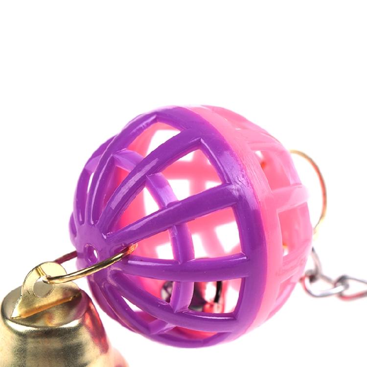Bell Bird Игрушки Цветной Пластиковый Шар-Попугай для Кореллы Африканского Серого Попугая