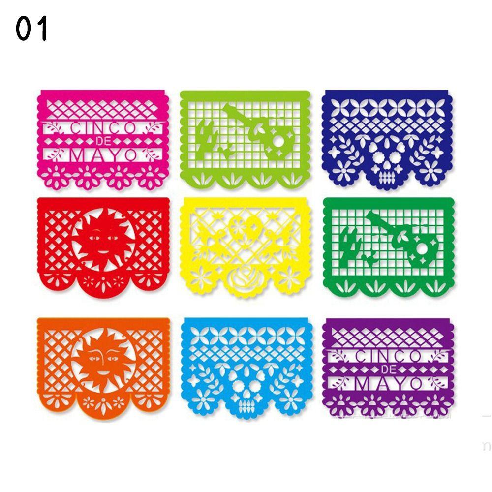 Украшения Мая Праздничная Вечеринка День Мертвых Мексиканская Вечеринка Баннер Баннер Пластиковый Фиеста