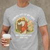 Vintage Coming Out Of My Cave Jesus TShirts Unisex Crewneck Cotton T Shirts Short Sleeve Tees Plus Size Clothes