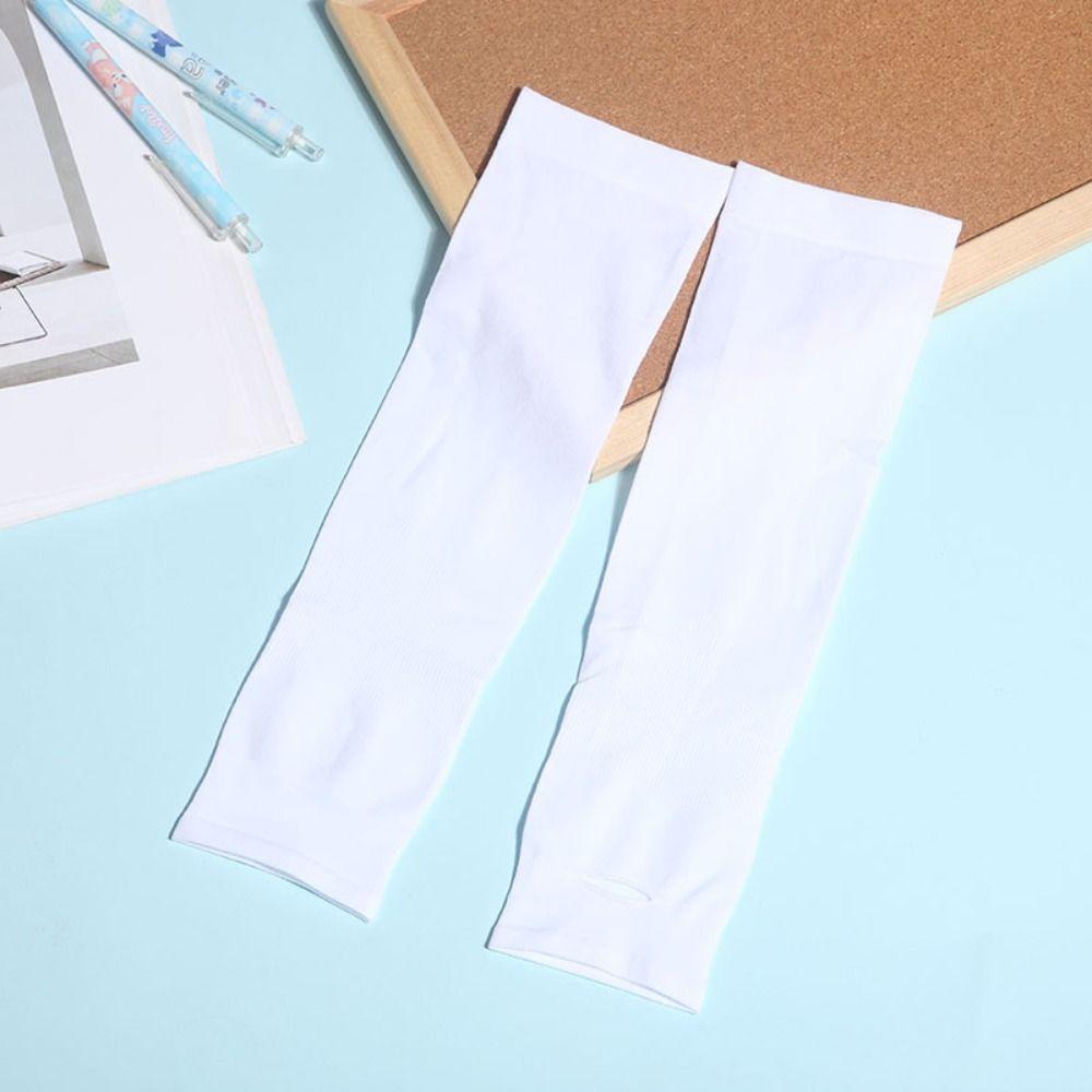 Ice Silk Fingerless Sleeve Sun Protective Summer Arm Sleeve Children Ice Sleeve Outdoor