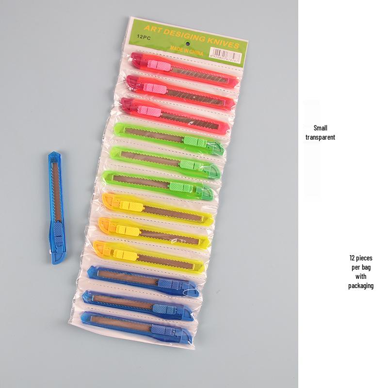 Compact Office Stationery Knife - Manual Paper Cutter for Carton Opening