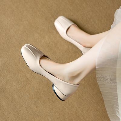 Мода 2024 года, новые осенние женские однотонные туфли без застежек, легкие, удобные, нескользящие, с низким верхом