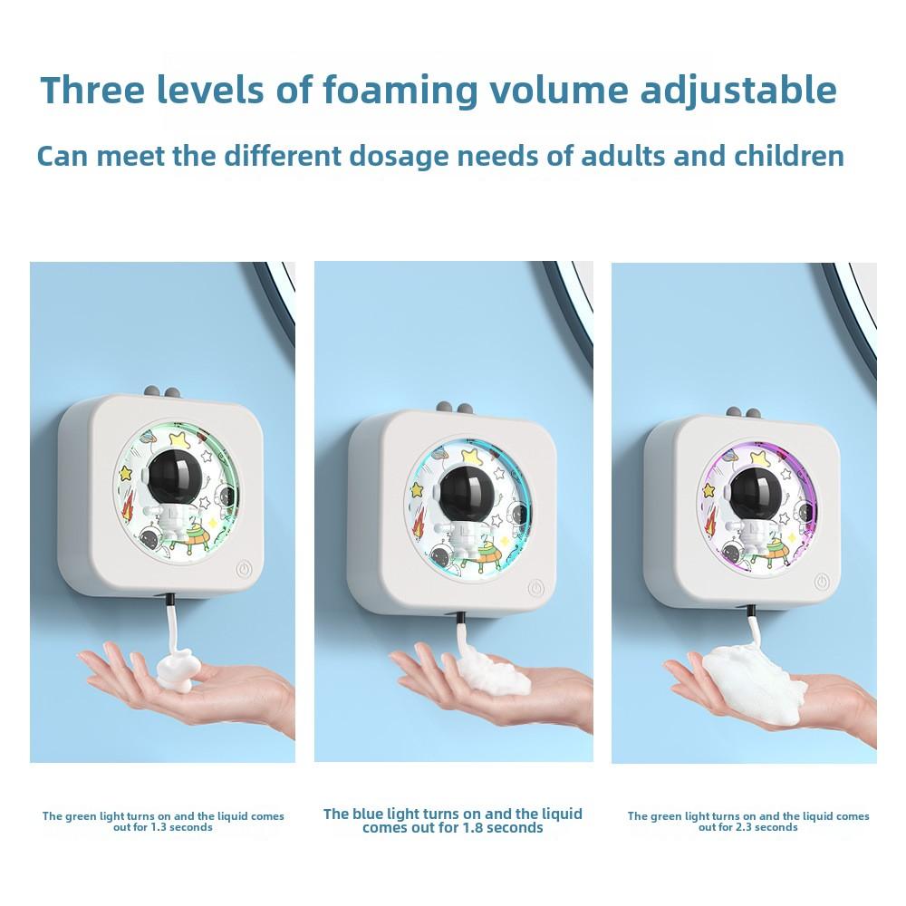 Astronaut style electric foam induction soap dispenser, wall mounted automatic dispensing sensor for hand sanitizer, gifts