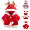 Детский Рождественский костюм с оленем, плащ с капюшоном, накидка, халат, пальто для мальчиков и девочек