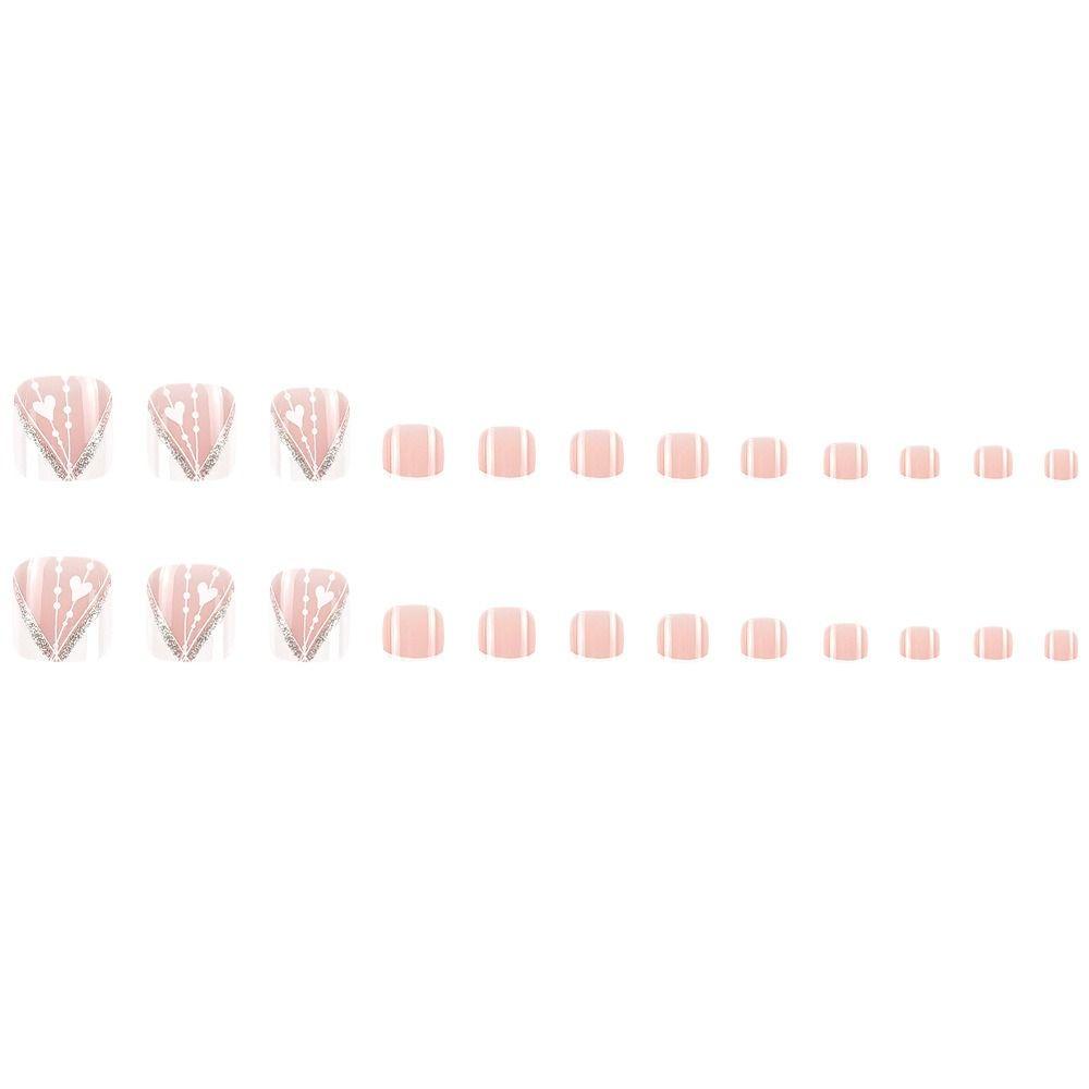 Накладные ногти на ногах, квадратные накладные ногти на ногах, съемные накладные ногти для женщин