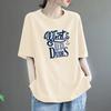 Women's Short Sleeve T Shirt O Neck Loose Solid Color 100% Cotton Casual Summer Top