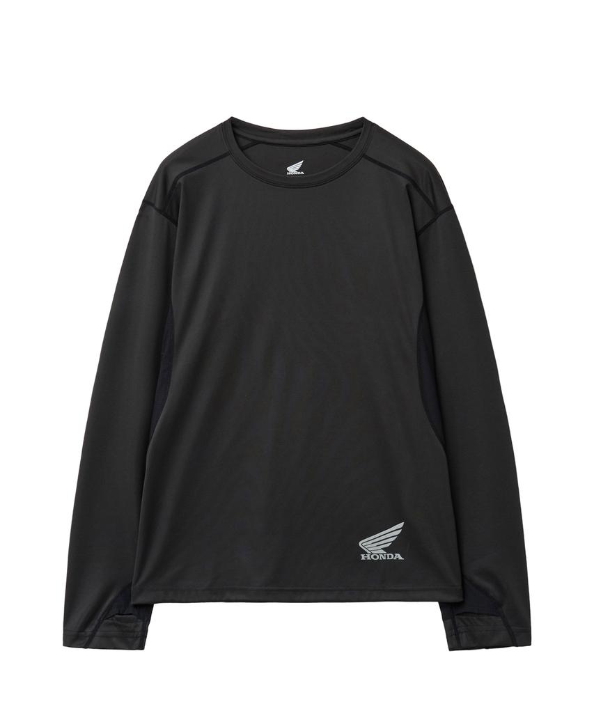 PHYPS Мотоциклетная футболка H-Tech с сетчатой вентиляцией и отверстиями для пальцев Черная