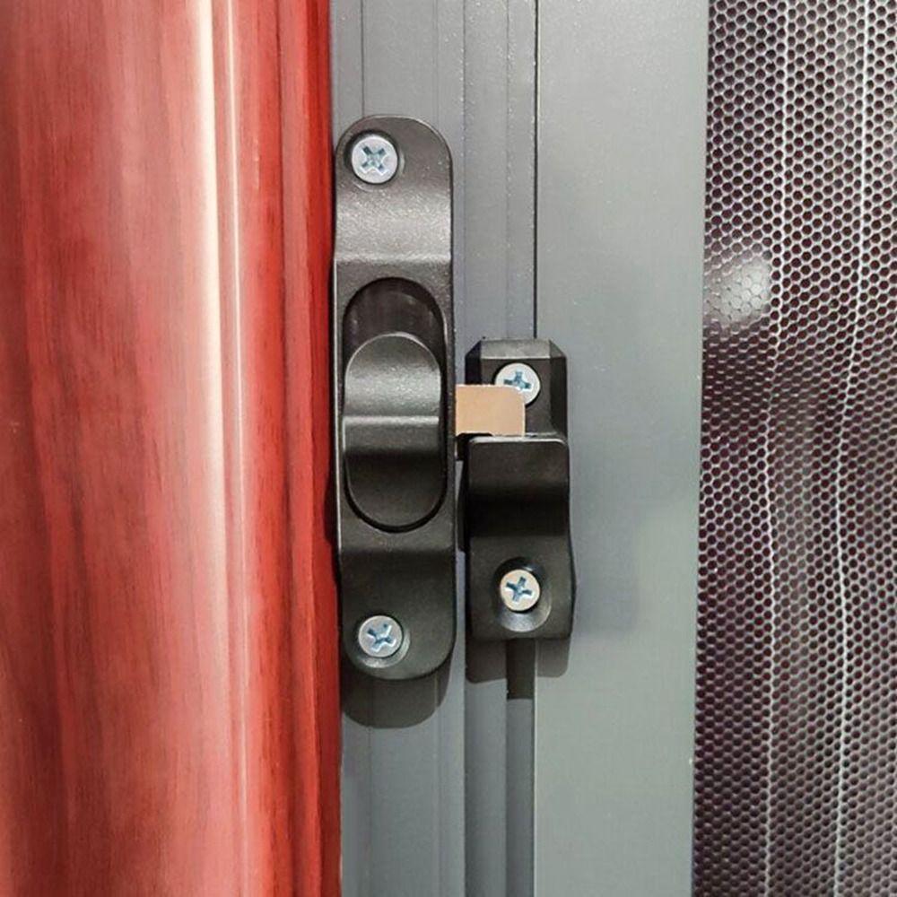 Aluminium Alloy Sliding Pull Door Lock Hardware Door Lock Buckle Fashion Window Hook Lock Door
