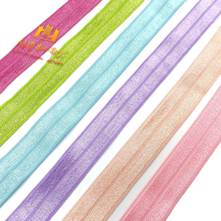 1,5 см блестящая нейлоновая резинка для волос и аксессуаров для одежды