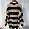 Women's Autumn and Winter Sweater, Thickened , Warm Knitted Stretchy Long-Sleeve Oversized Top