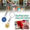 Metal Cart Key Key Chain Mini Trolley Keychain New Key Ring  Supermarket Use