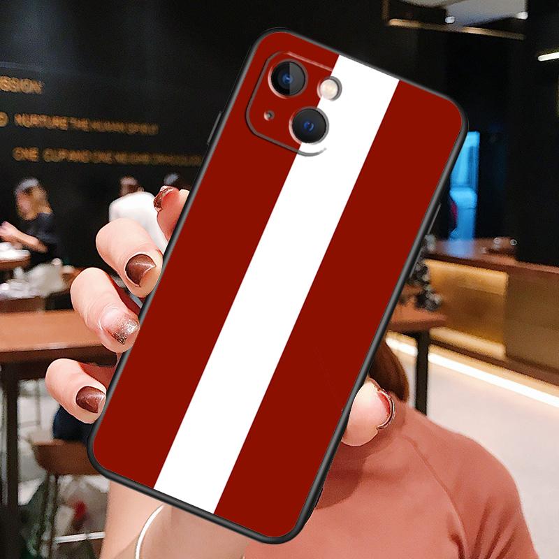Latvia Flag Phone Case For iPhone 13 12 11 14 15 16 Pro Max Plus X XR XS Bumper Cover Coque