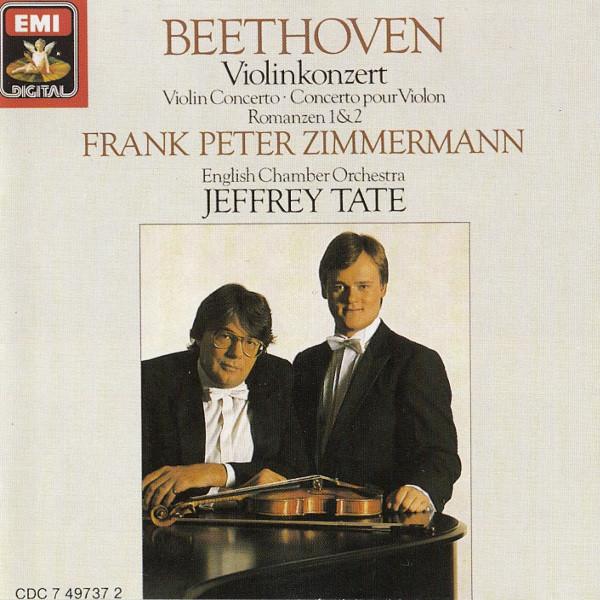CD БЕТХОВЕН ЦИММЕРМАН ТЕЙТ Скрипичные концерты Бетховена CDC7497372 EMI Classics 1988 США Классика Б/у