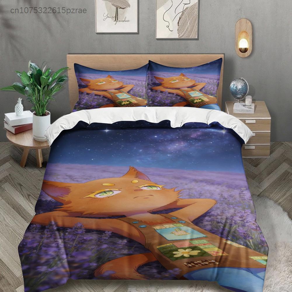 Постельное белье размера Queen Softville Cozy Town Мислый Папоротник Одеяло Лиса С Пододеяльником Наволочка Для Детской Спальни Декор