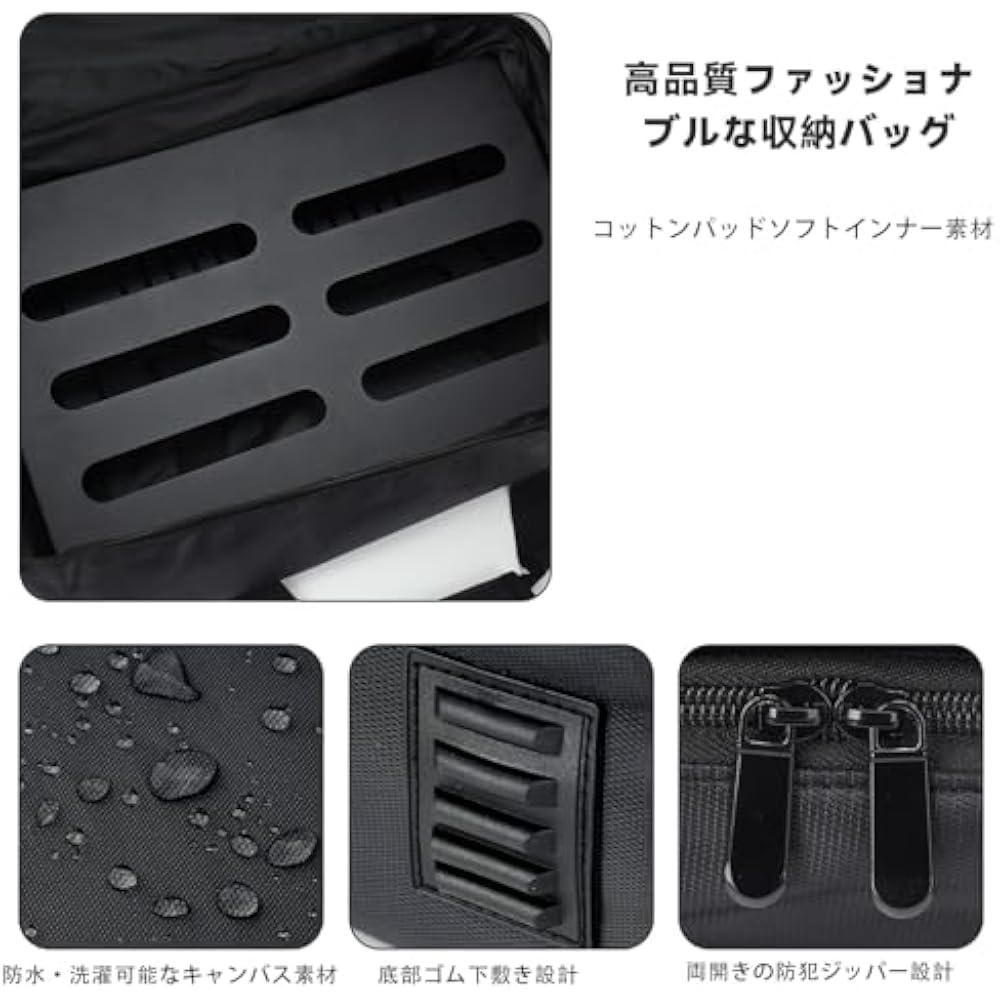 GOKKO Guitar Effect Board Pedal Board w/ Storage Bag (ML-Black)