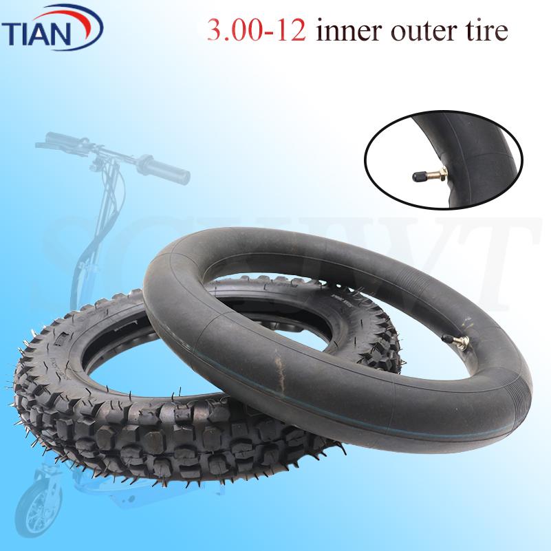 12 inch3.00-12 inner outer tire for Dirt Pit Bike Motocross Off Road Motorcycle