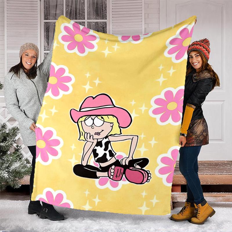Lizzie McGuire Theme Printed Blanket - Perfect for Couch, Bed, Travel & Outdoor Use | Machine Washable, Cozy & Durable.