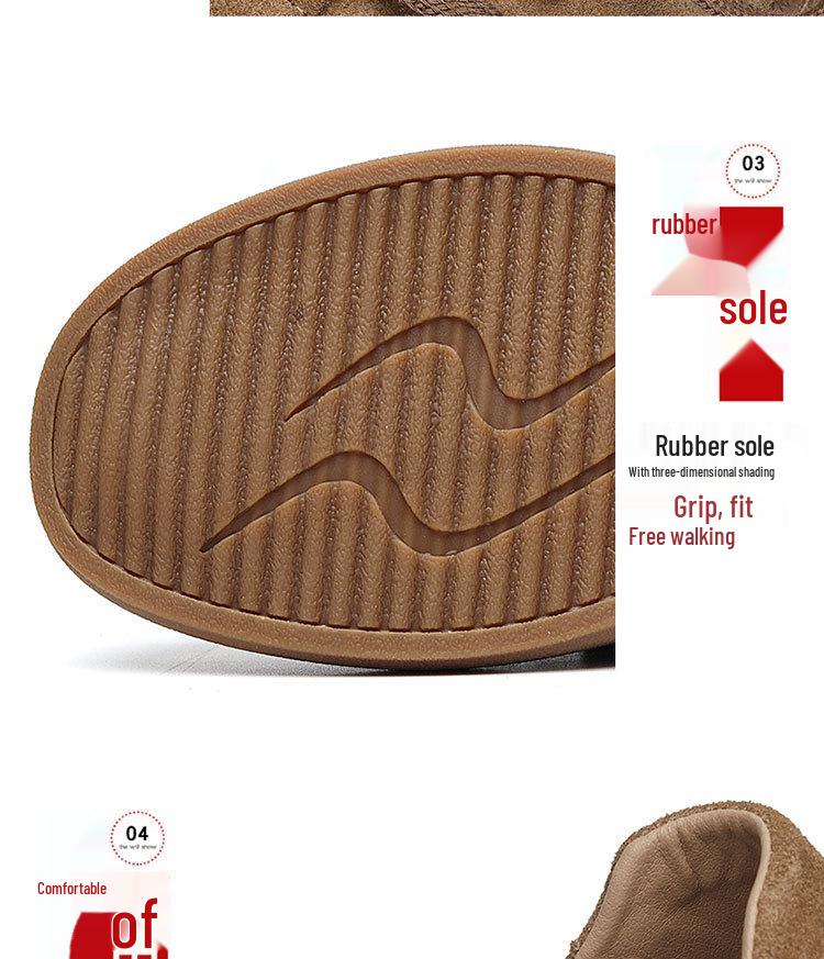 Мужские замшевые повседневные кеды на весну 2025 года с круглым носком 8004-R