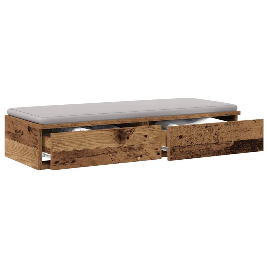 Bed Drawers Reclaimed Wood 90 x 36.5 x 16.5 cm Engineered Wood