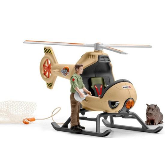 Schleich Animal Rescue Helicopter Figure SL42476, Popular Toys In Korea