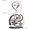 DIY Wall Art Heart Shape Mirror Wall Sticker, Self-Adhesive Love Heart Acrylic Mirror Wall Stickers Art Mural, Home Decor Heart Mirror Wall Decals