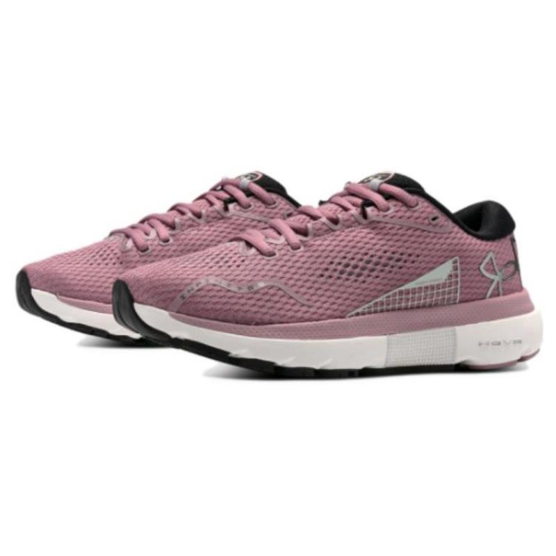 Under Armour HOVR Infinite 5 Low Top Running Shoes Women Pink White 3026550-601