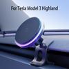 Магнитный беспроводной зарядный держатель для автомобиля Tesla Model 3 Highland Fast Wireless Charging Mount Smartphone Car Charger для iPhone
