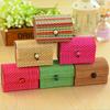 1pcs Fashion Ring Necklace Earrings Bamboo Wooden Jewelry Storage Boxes Cosmetic Storage Container