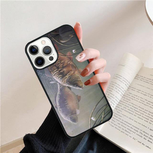 Fish Fishing Carp Funny Coque Shell For iPhone 17 Air 15 16 14 13 12 Pro Max 11 Pro Max Plus Phone Case Cover
