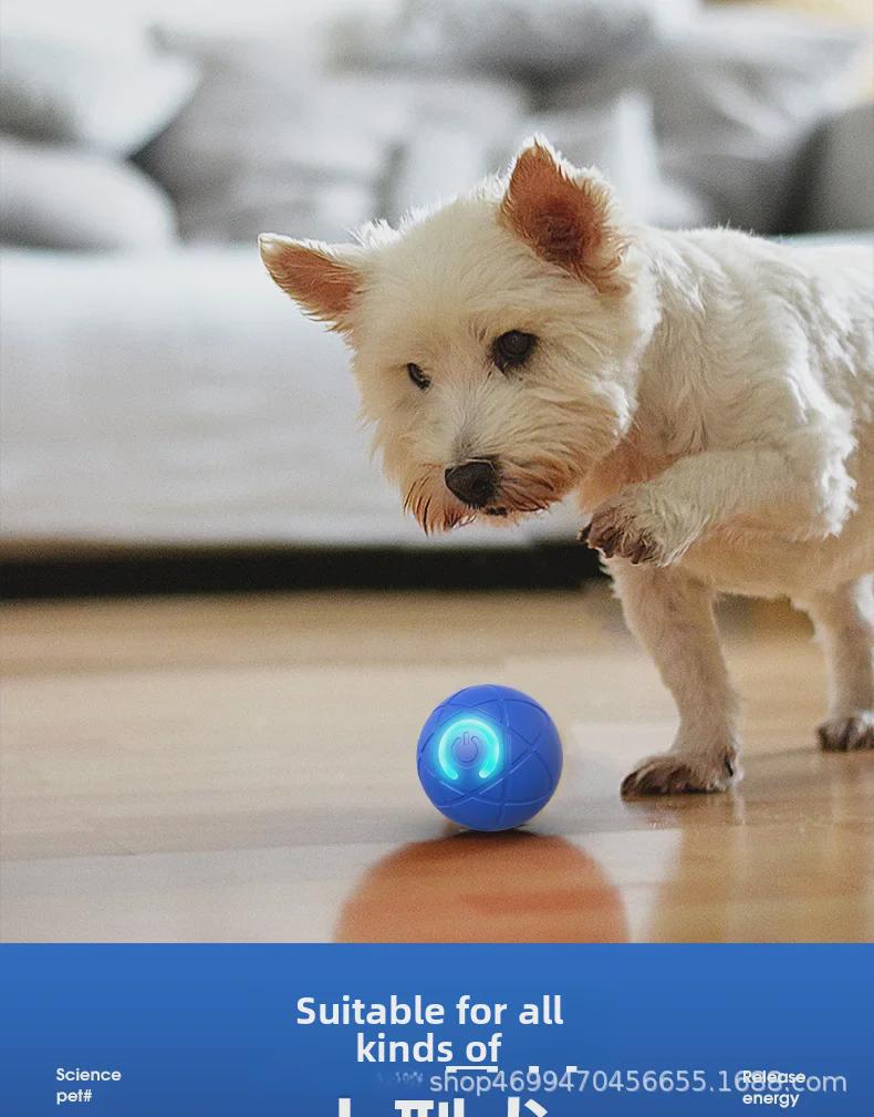 Smart Electric Rechargeable Jumping Ball Toy for Cats and Dogs