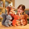 Plush Cartoon Squirrel Toy Cartoon Stuffed Doll  Decoration Kids Cute Gifts