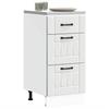 VidaXL Kitchen Cabinet Lucca White Engineered Wood, Sink Unit, Kitchen Cabinet with Drawer, Kitchen Cabinet At 854230